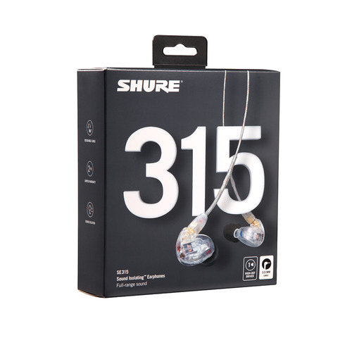 SHURE SE315 NEW (클리어) 슈어 인이어 이어폰