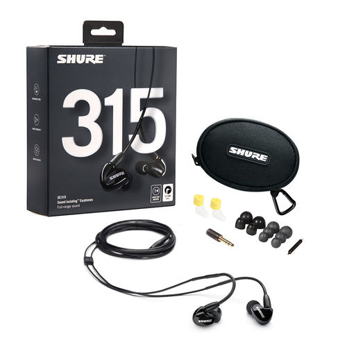 SHURE SE315 NEW (블랙) 슈어 인이어 이어폰
