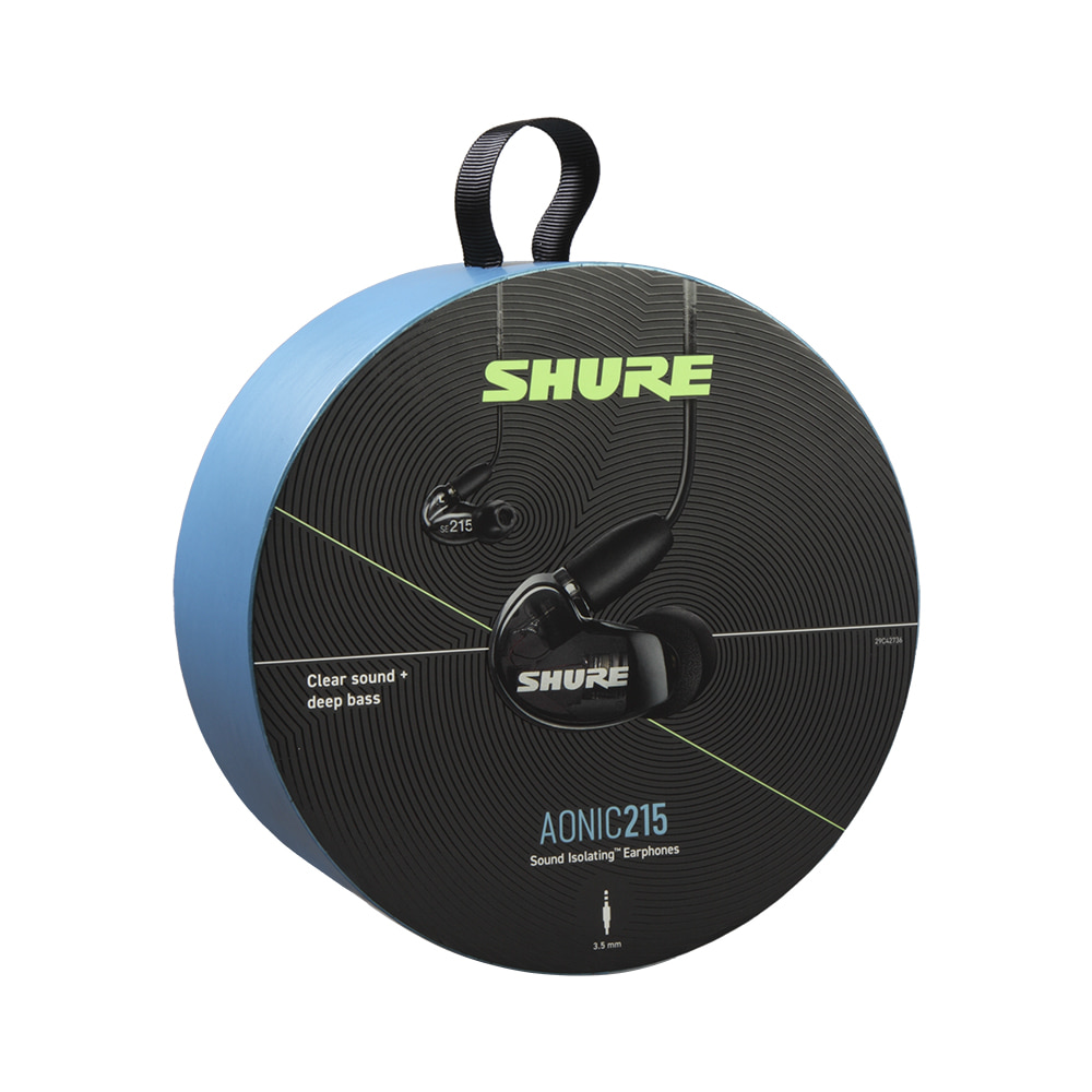SHURE AONIC 215-UNI (SE215-UNI) 블랙 슈어 이어폰