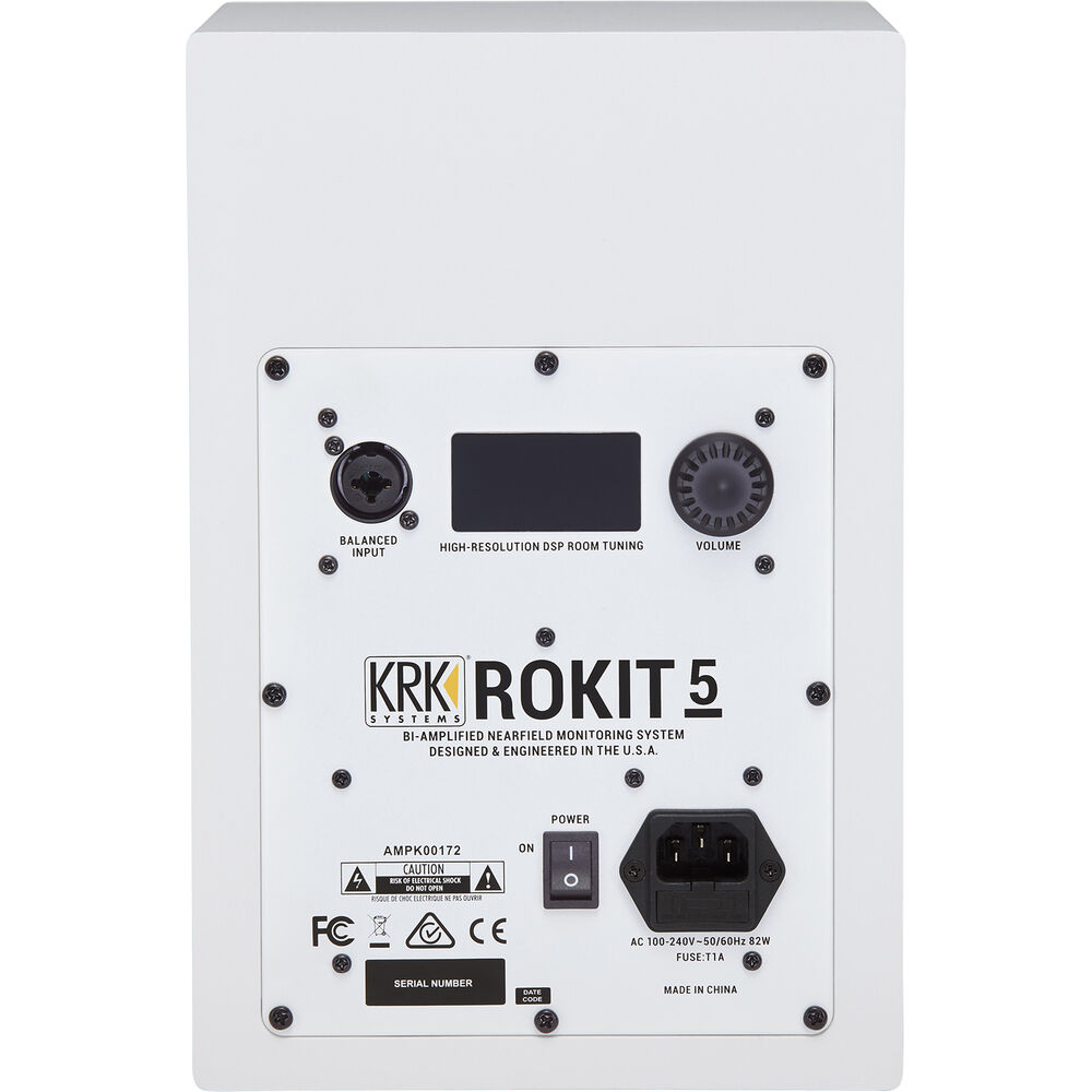 [매장 전시품] KRK ROKIT 5 G4 화이트 (1조) / 액티브 모니터 스피커