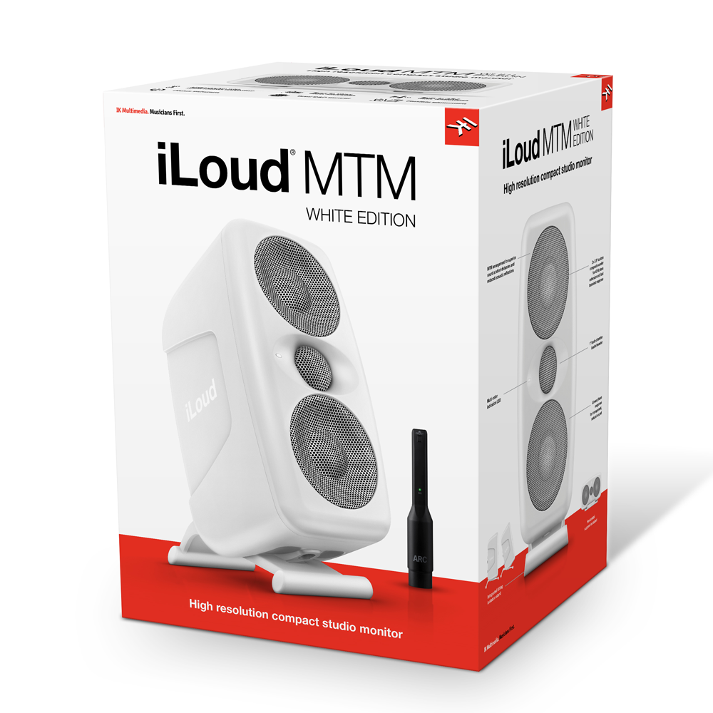 [매장전시품] IK Multimedia iLoud MTM White Edition 아이라우드 MTM 고해상도 컴팩트 모니터 스피커 (1조)