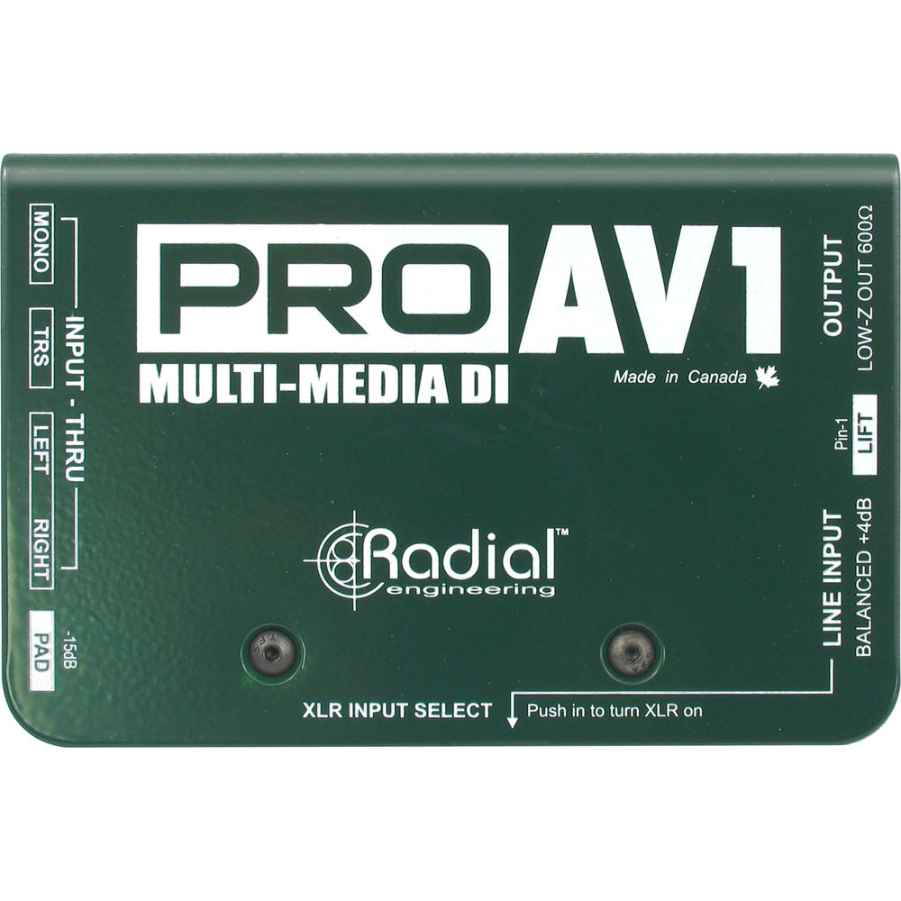 Radial PRO AV1 레디알 멀티미디어 다이렉트 박스