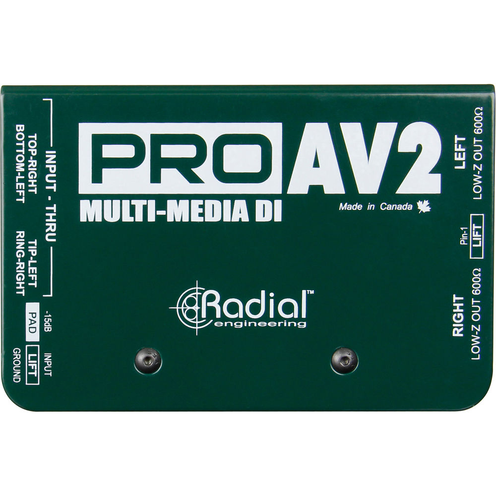 Radial PRO AV2 레디알 멀티미디어 다이렉트 박스