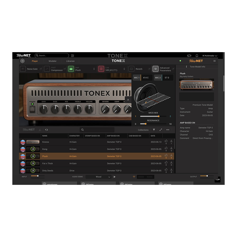IK Multimedia AmpliTube TONEX 기타 앰프 모델링 소프트웨어 / 전자배송