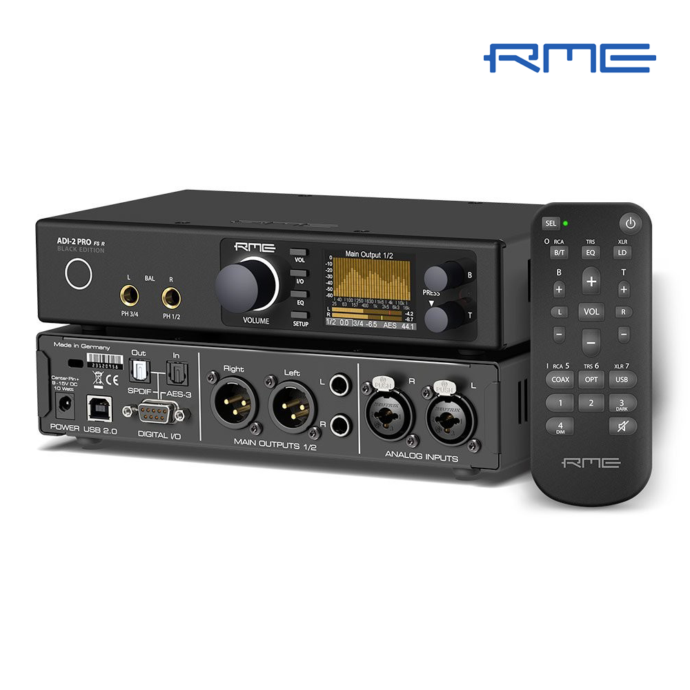 RME ADI-2 Pro FS R  BE  블랙 에디션 AD/DA 컨버터 겸 헤드폰 앰프