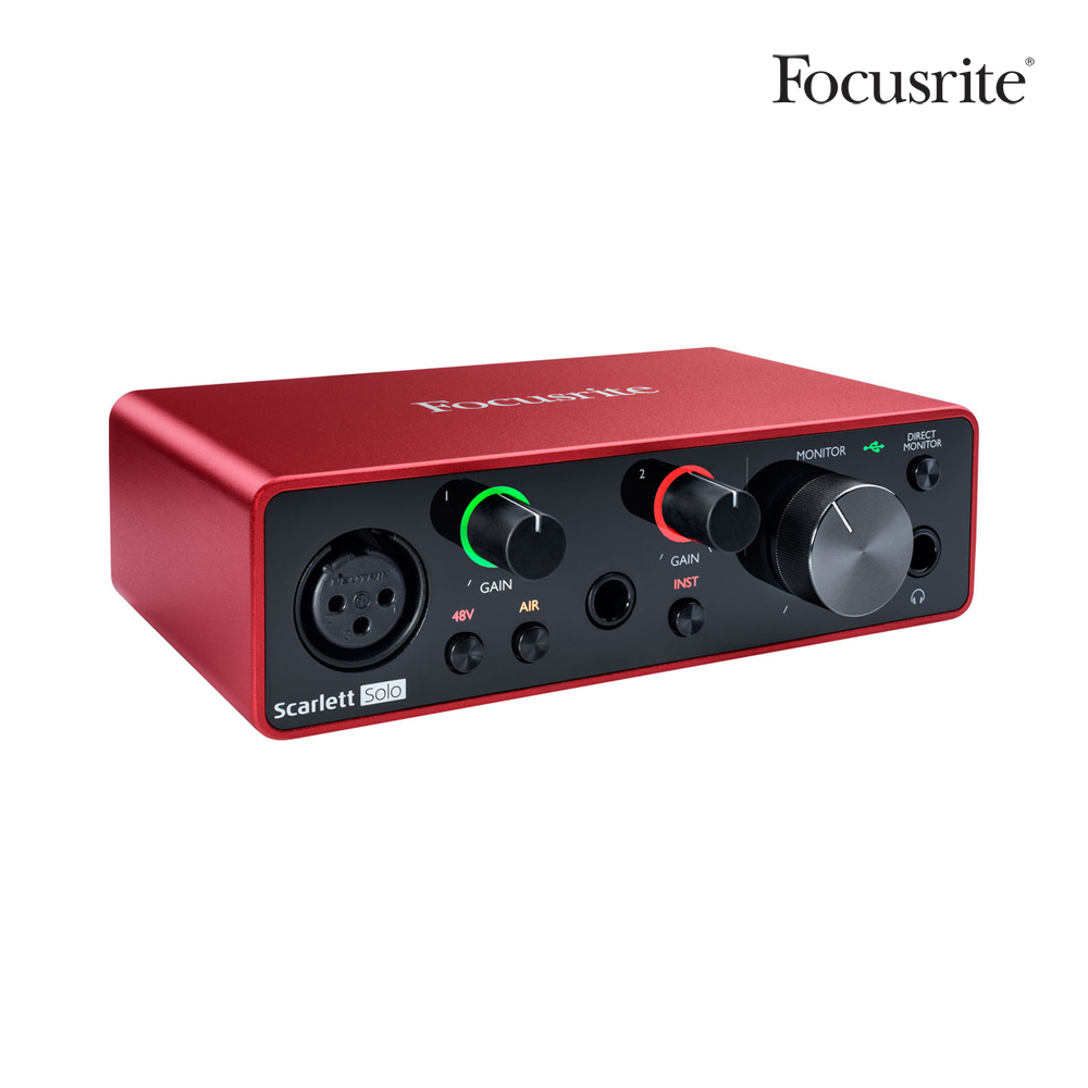 [아카데미 세일] Focusrite Scarlett Solo 3G 포커스라이트 스칼렛 3세대 USB 오디오 인터페이스