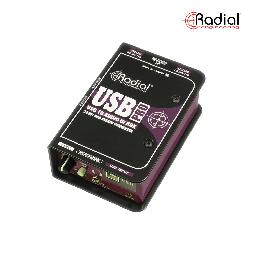 [Radial] USB PRO 레디알 스테레오 USB 랩탑 다이렉트 박스