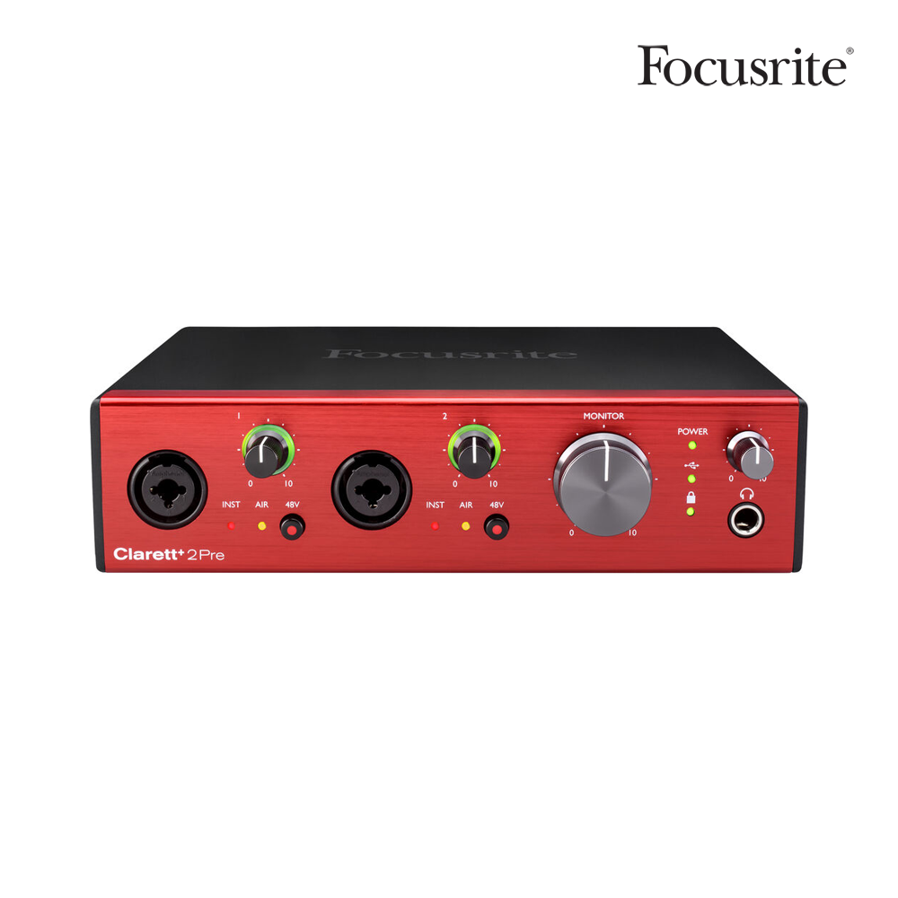 Focusrite Clarett+ 2Pre 포커스라이트 클라렛 USB 오디오 인터페이스