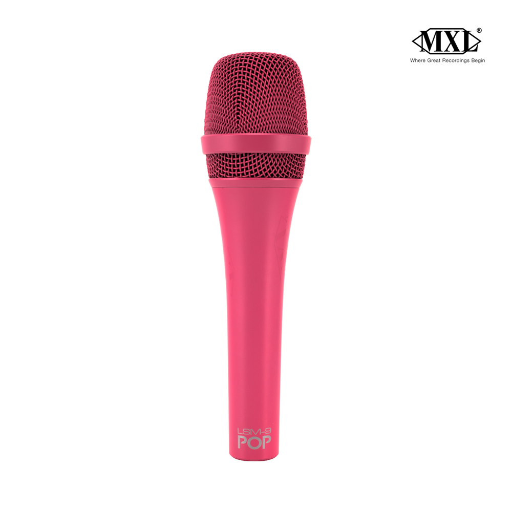MXL POP LSM-9 다이나믹 보컬 마이크 핑크
