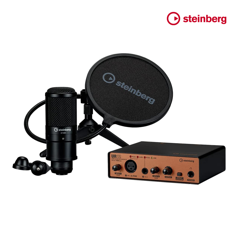 Steinberg UR12 Podcast Starter Pack 레코딩 패키지