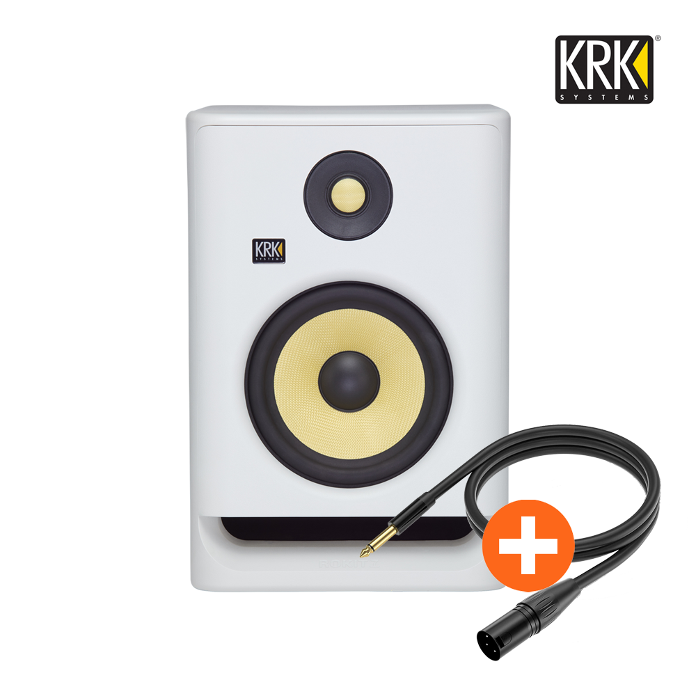 KRK ROKIT 7 G4 화이트 (1통) RP7 액티브 모니터 스피커