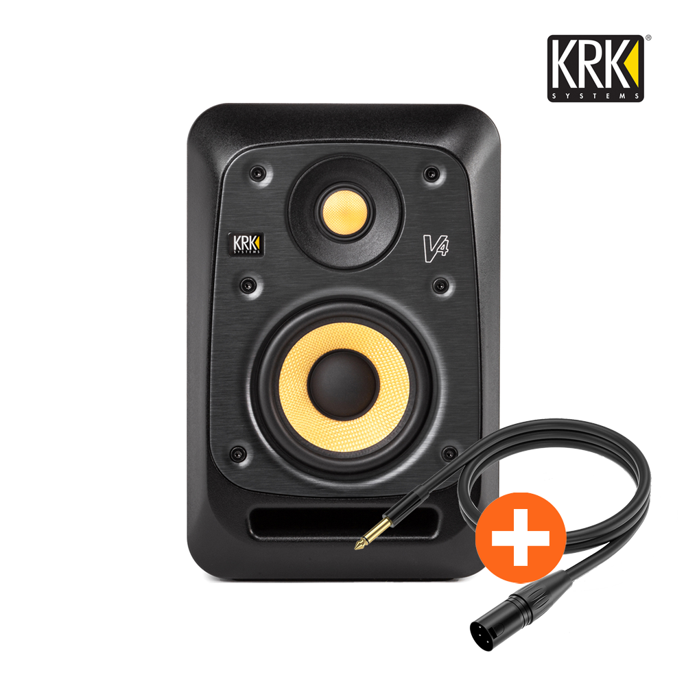 KRK V4 S4 블랙 (1통) 액티브 모니터 모니터