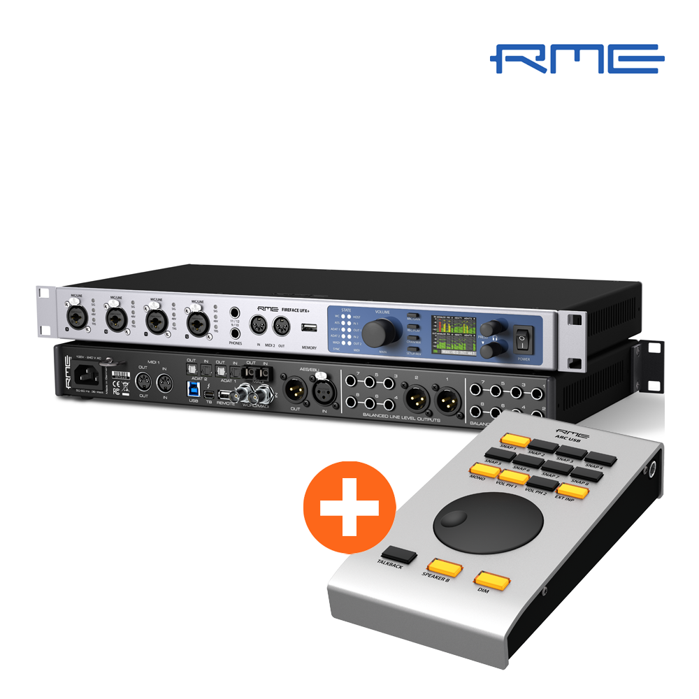 RME Fireface UFX+ 188채널 USB 오디오 인터페이스 ARC 포함