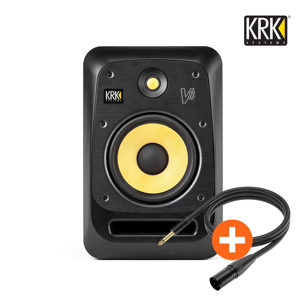 KRK V8 S4 블랙 (1통) 액티브 모니터 스피커