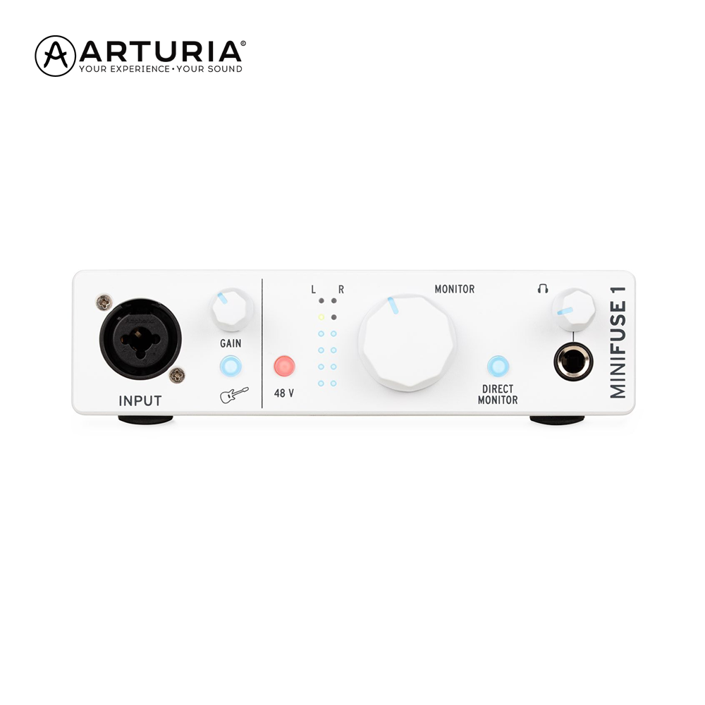 Arturia MiniFuse 1 아투리아 미니퓨즈 1 오디오 인터페이스 화이트