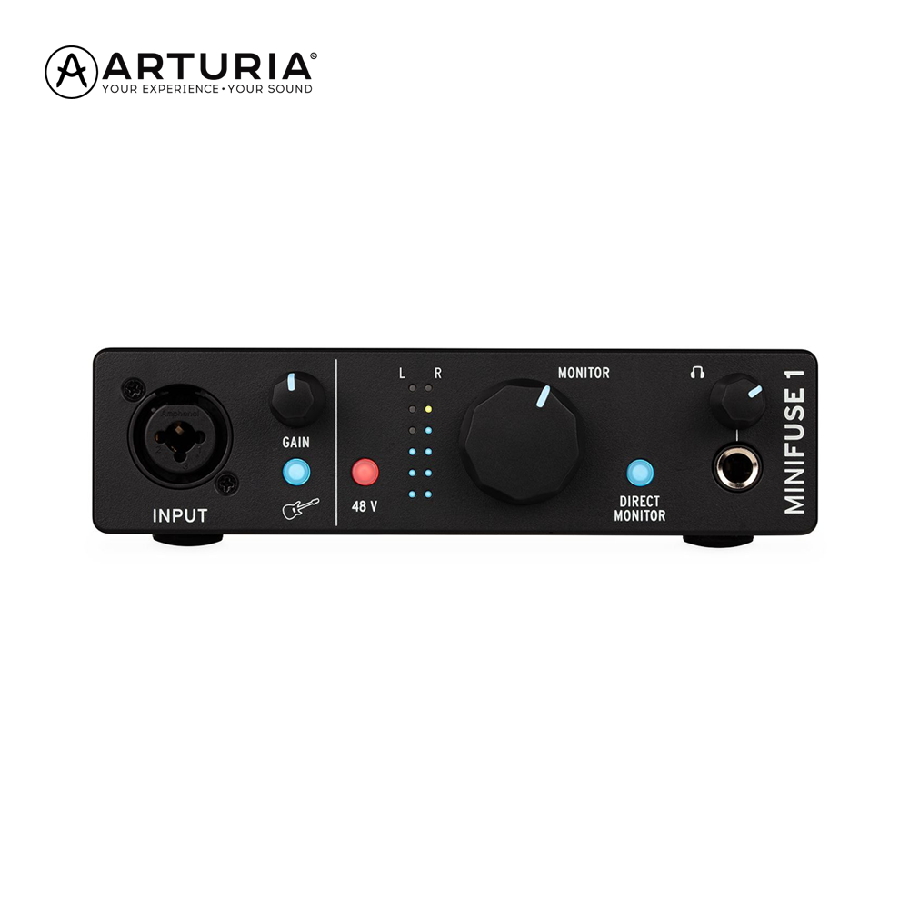 Arturia MiniFuse 1 아투리아 미니퓨즈 1 오디오 인터페이스 블랙
