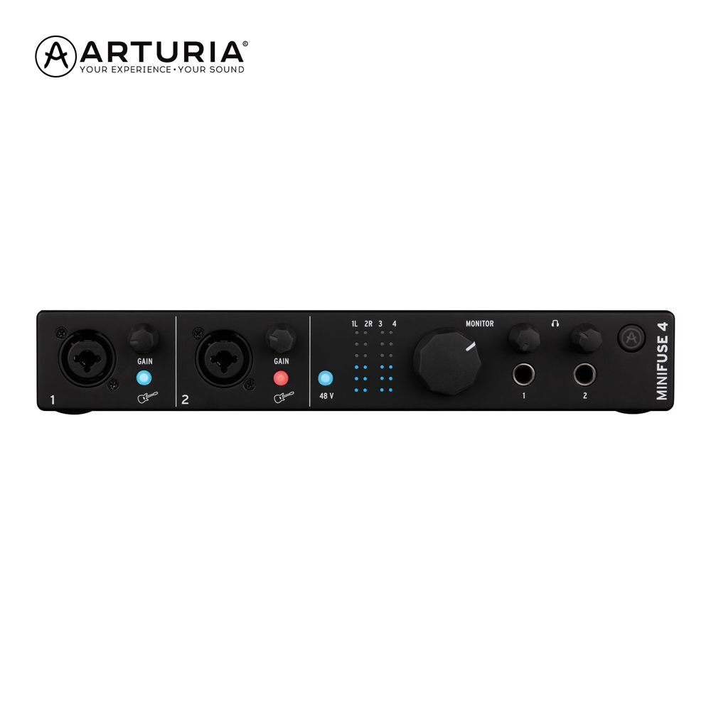 Arturia MiniFuse 4 블랙 USB 오디오 인터페이스