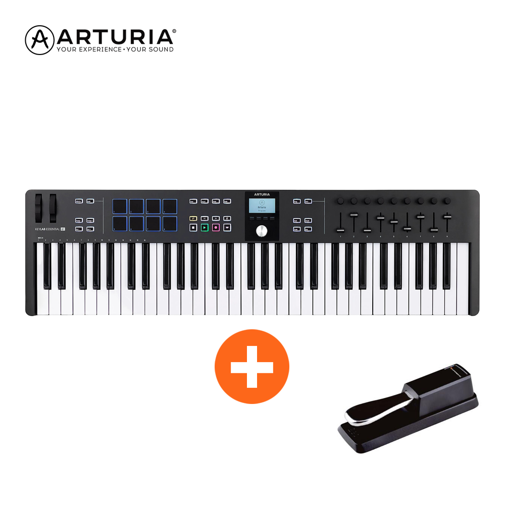 Arturia KeyLab Essential 61 MK3 블랙 아투리아 에센셜 마스터 키보드 미디 컨트롤러