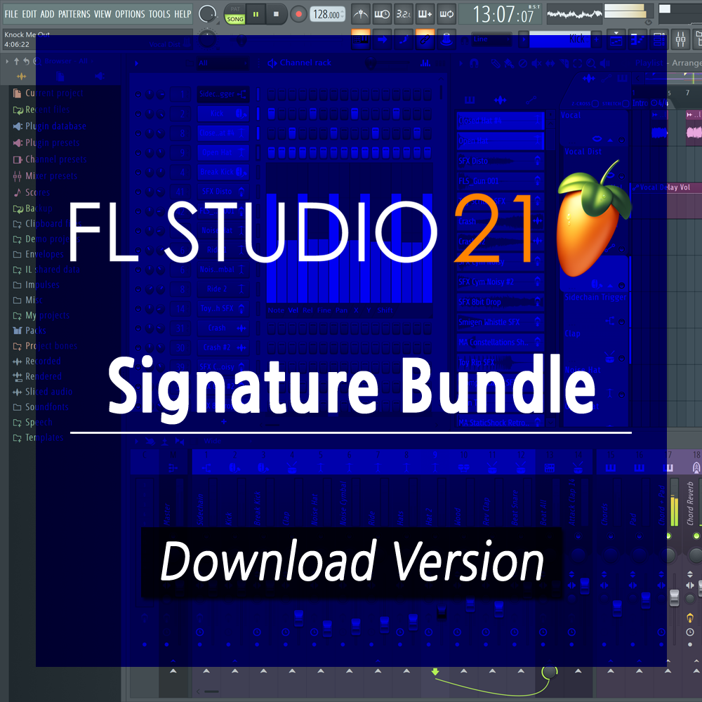 FL STUDIO Signature Bundle DAW 소프트웨어 평생무료 업데이트 [전자배송]